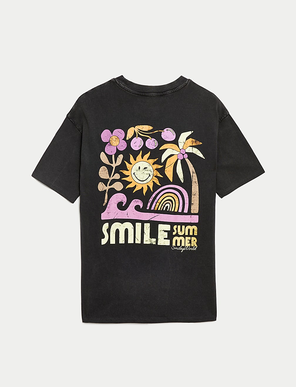 Pure Cotton SmileyWorld® Graphic T-Shirt (6-16 Yrs)