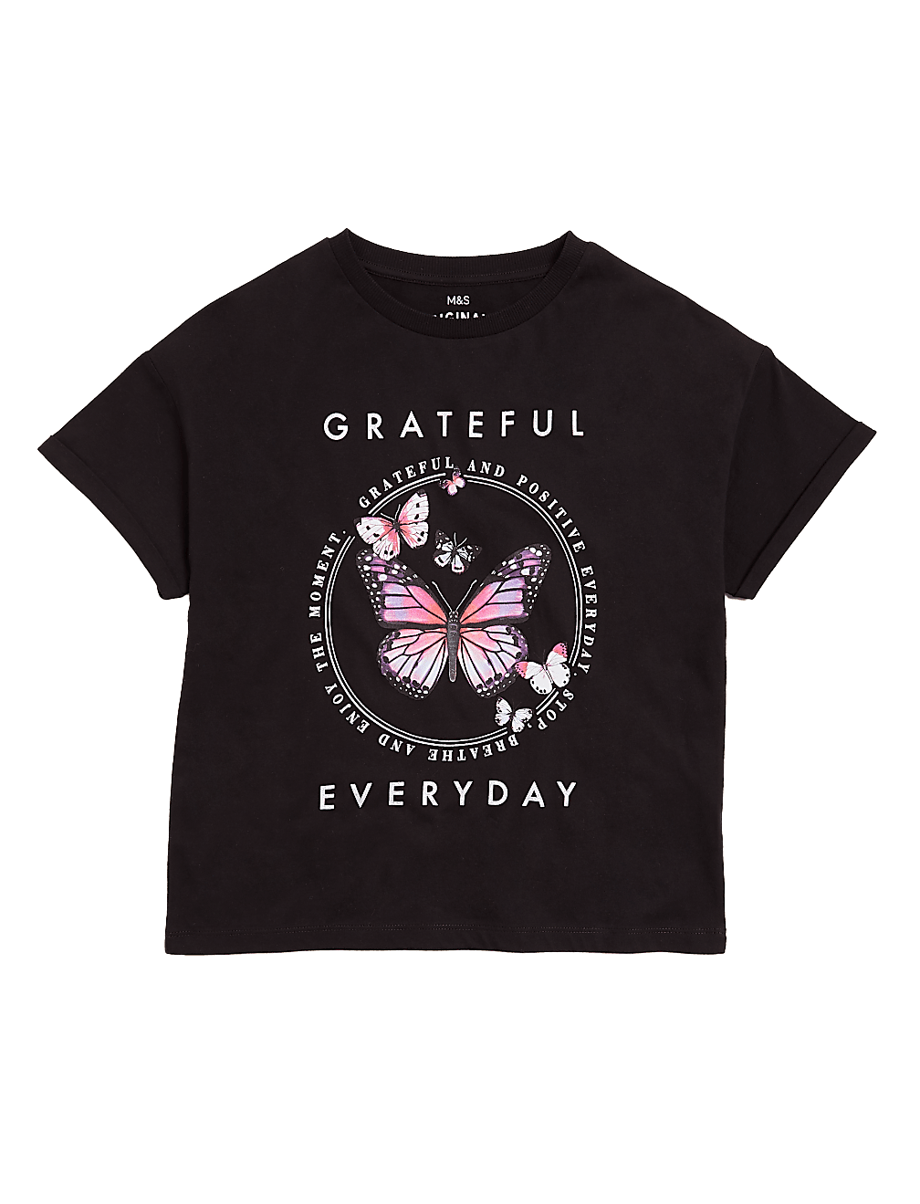 Pure Cotton Butterfly T-Shirt (6-16 Yrs)