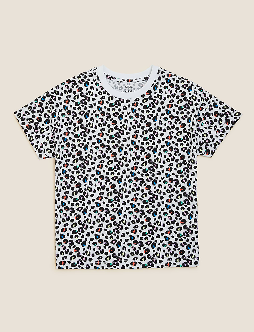 Pure Cotton Animal Print T-Shirt (6-16 Yrs)