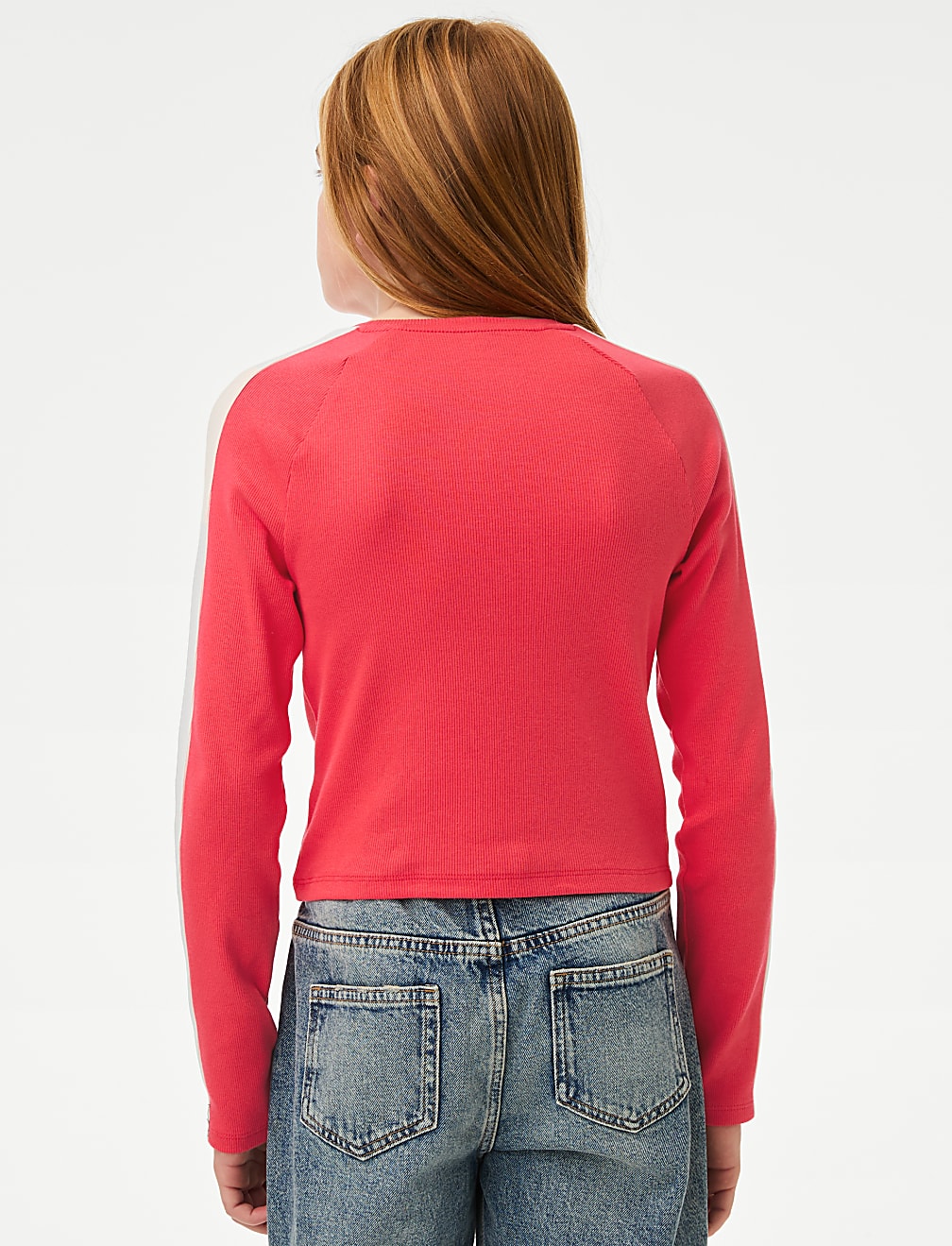 Cotton Rich Graphic Ribbed Top (6-16 Yrs)