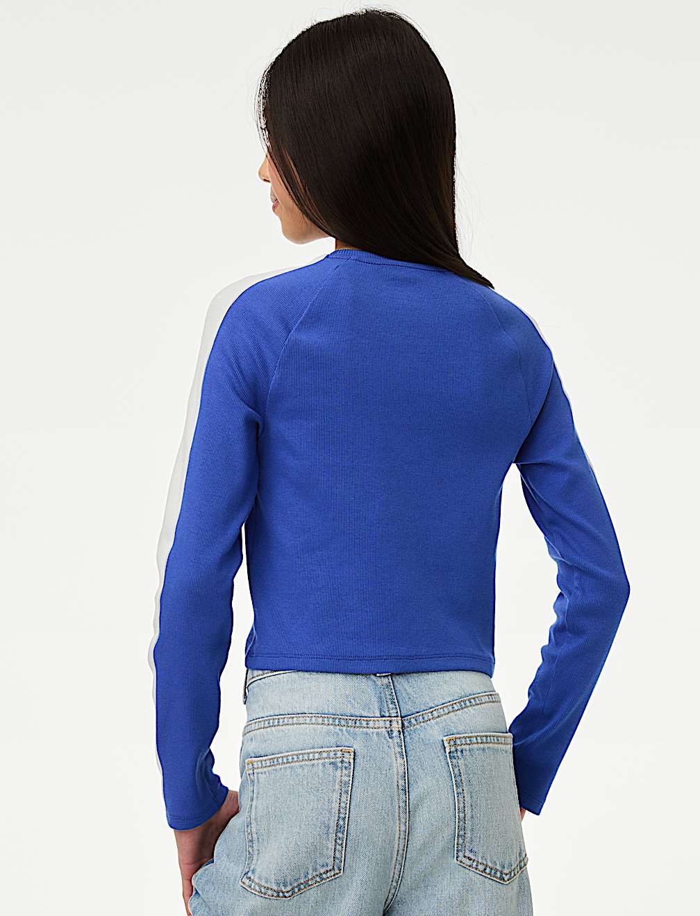 Cotton Rich Graphic Ribbed Top (6-16 Yrs)