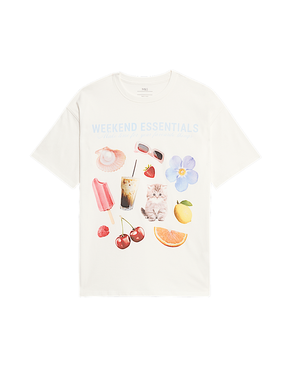 Pure Cotton Weekend Essentials T-Shirt (6-16 Yrs)