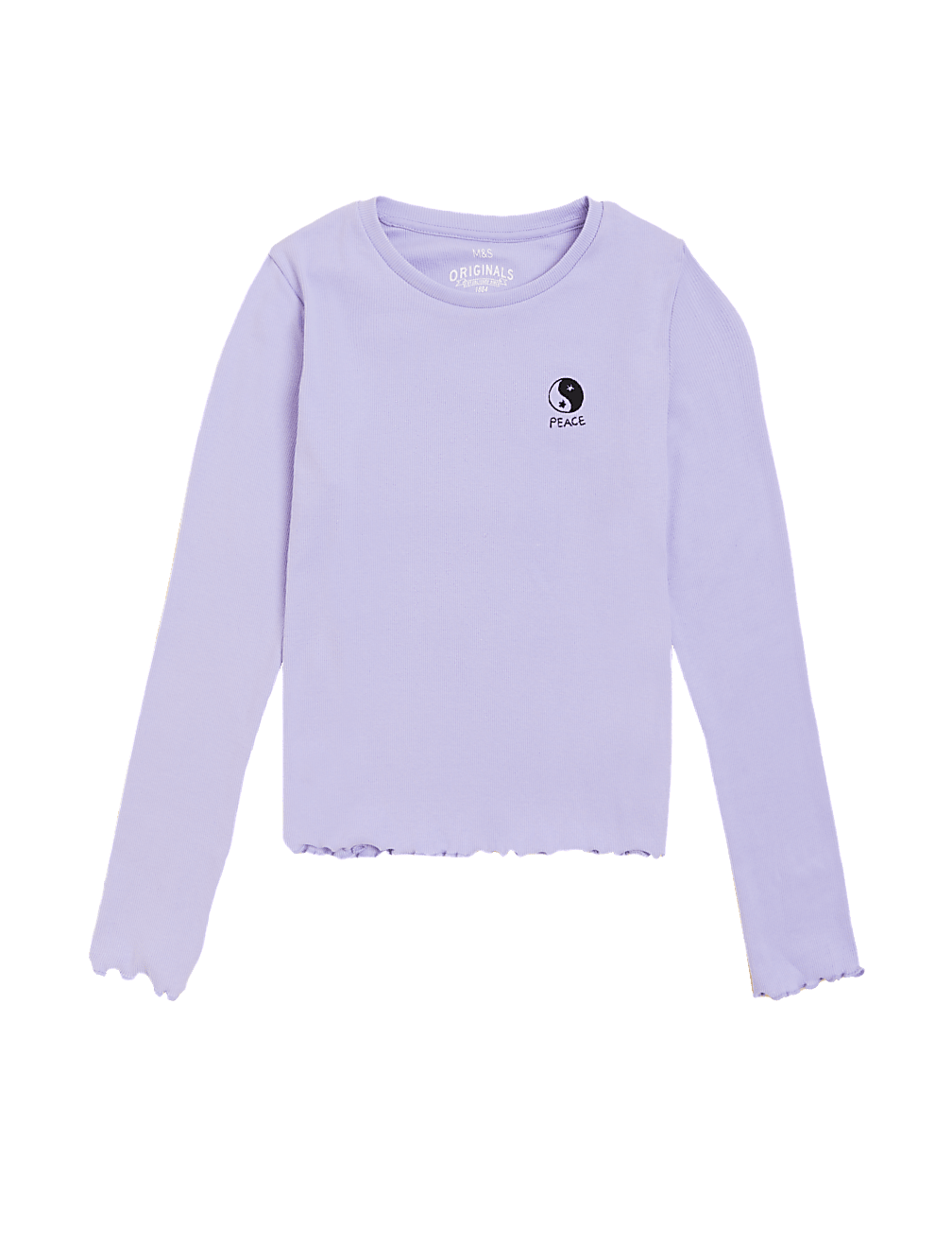 Cotton Rich Peace Slogan Top (6-16 Yrs)