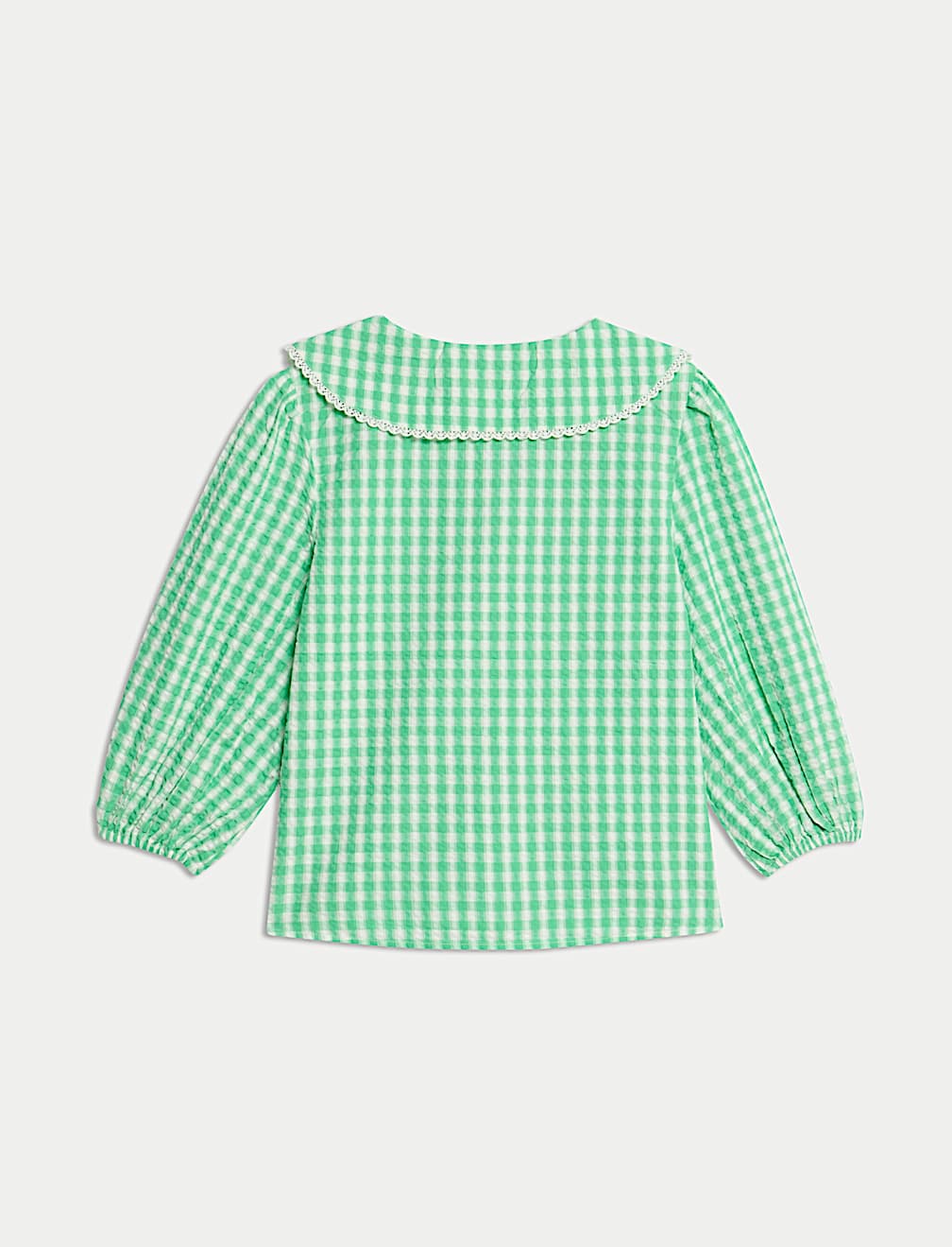 Pure Cotton Gingham Tie Top (6-16 Yrs)