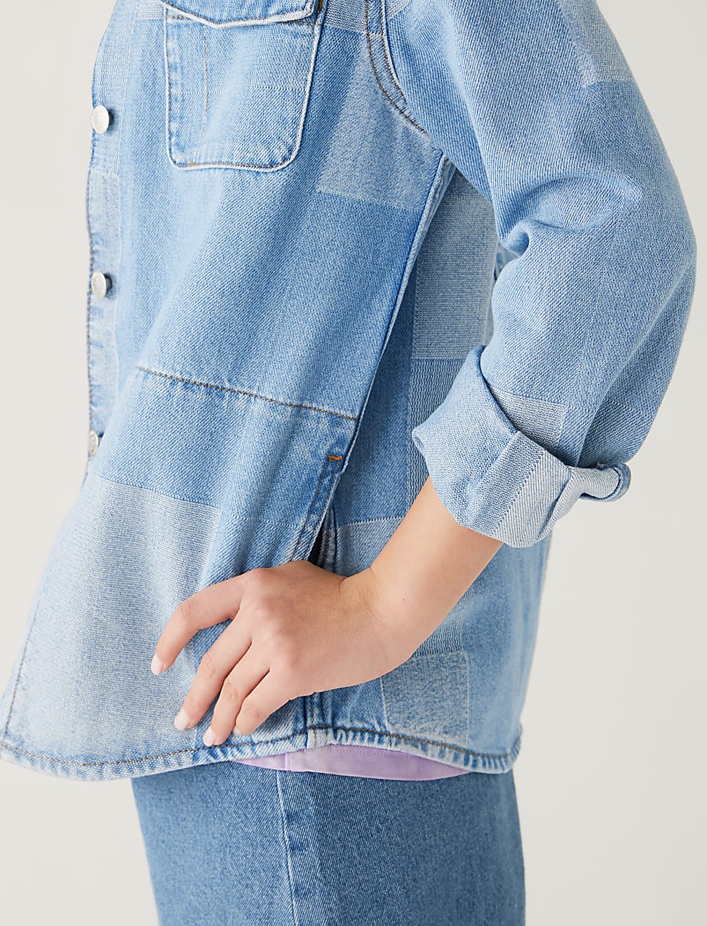 Denim Patchwork Jacket