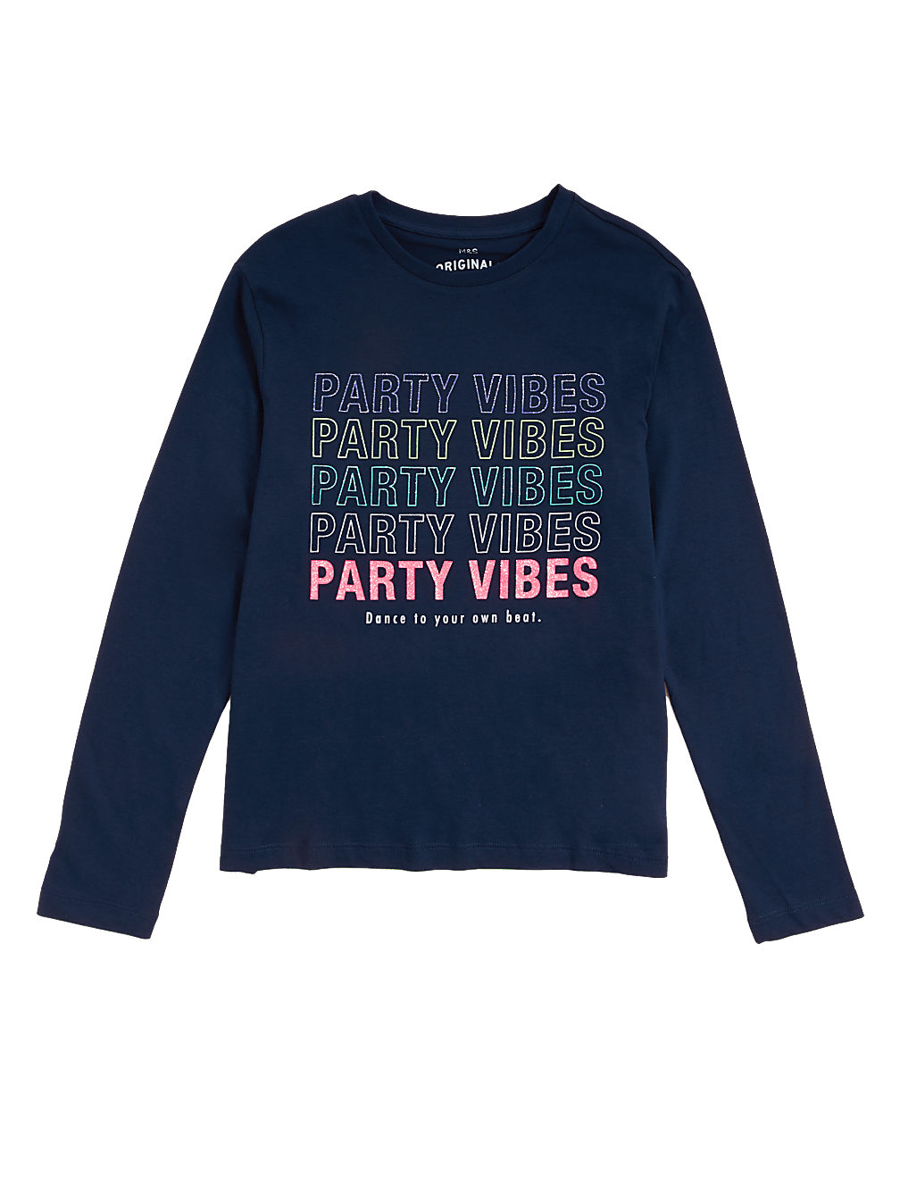 Pure Cotton Party Vibes Slogan T-Shirt