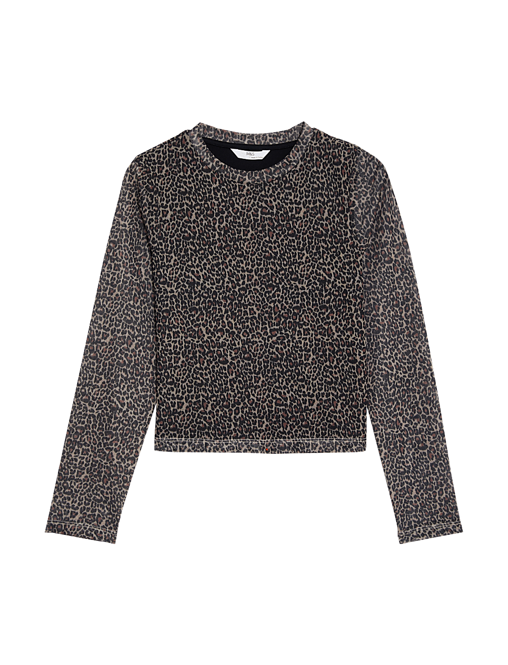 Animal Print Mesh Top (6-16 Yrs)
