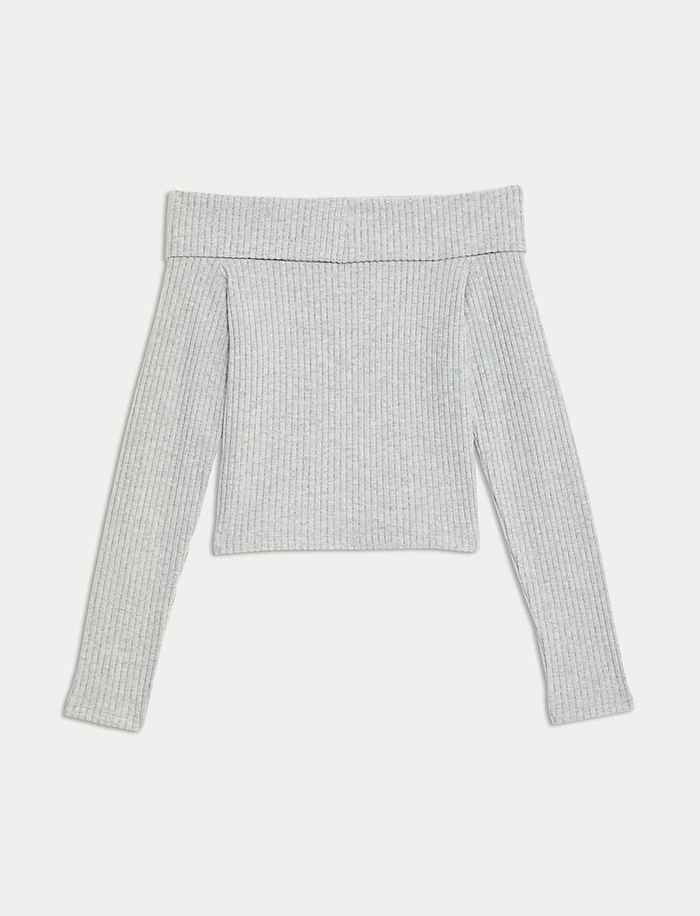 Ribbed Bardot Top (6-16 Yrs)