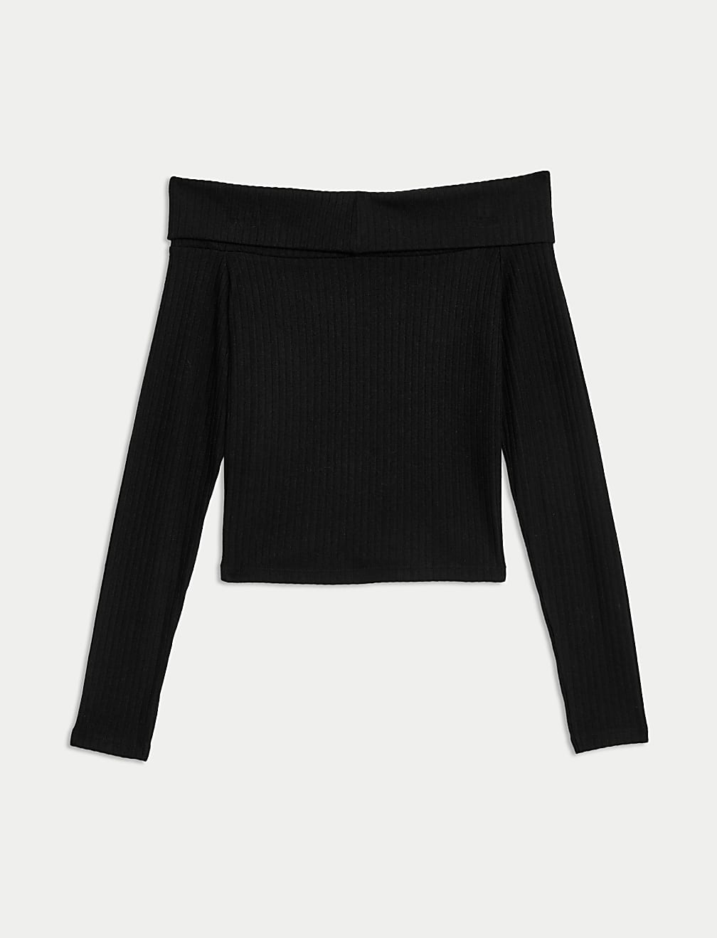 Ribbed Bardot Top (6-16 Yrs)