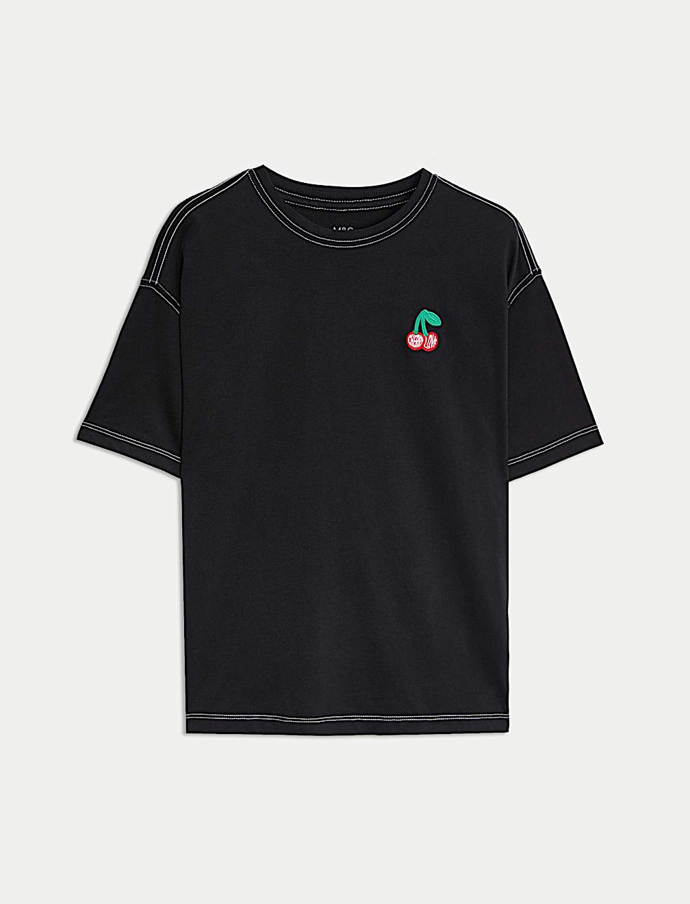 Pure Cotton Embroidered T-Shirt (2-16 Yrs)
