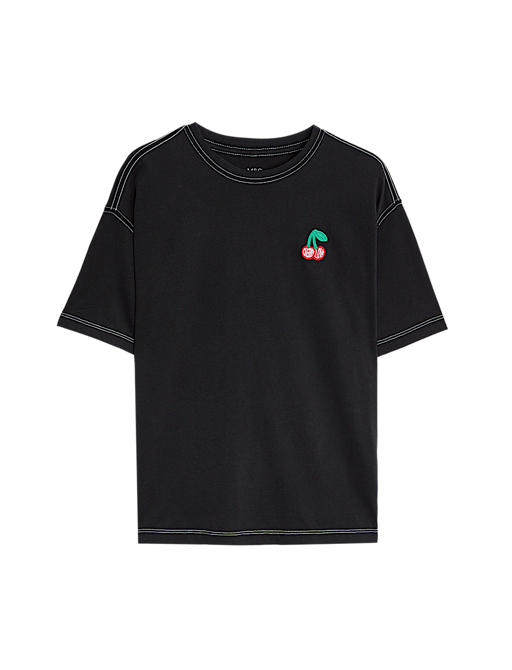 Pure Cotton Embroidered T-Shirt (2-16 Yrs)