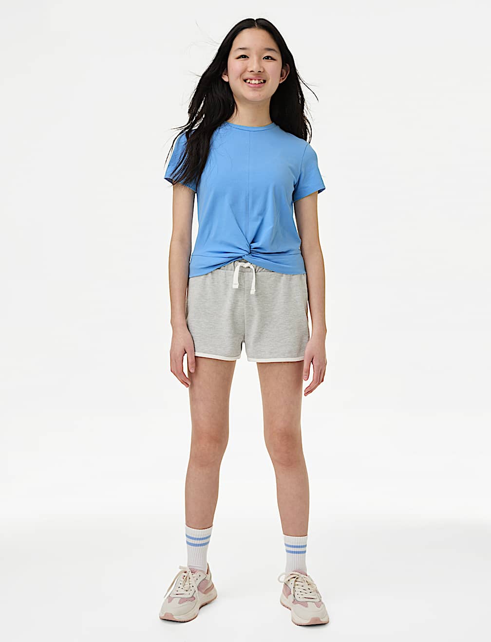 Cotton Rich Twist Front T-Shirt (6-16 Yrs)