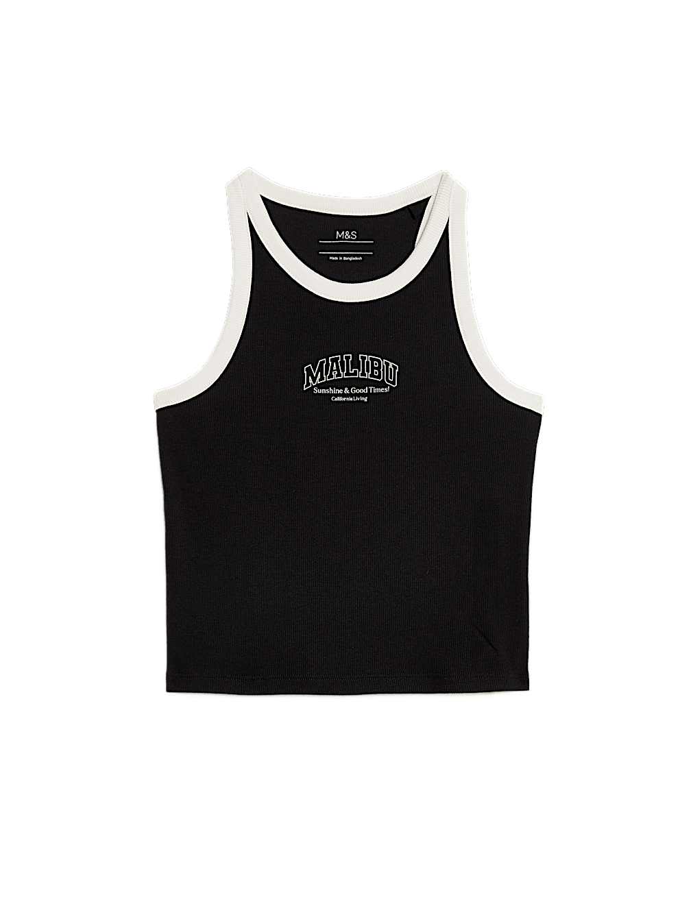 Cotton Rich Ribbed Vest (2-16 Yrs)