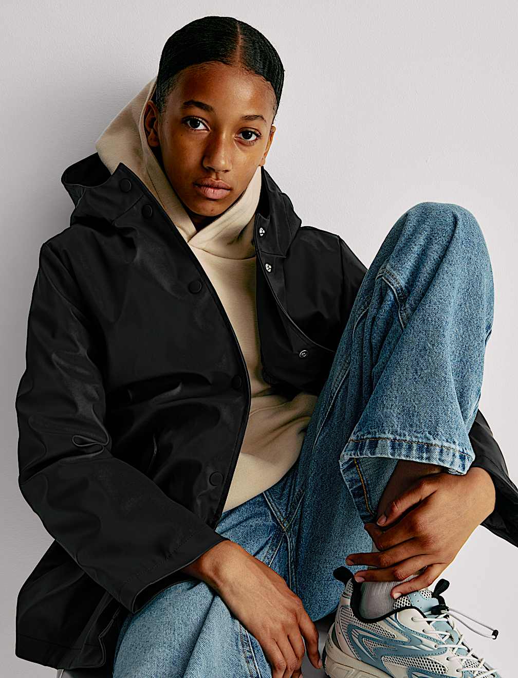 Faux Fur Lined Fisherman Coat (6-16 Yrs)