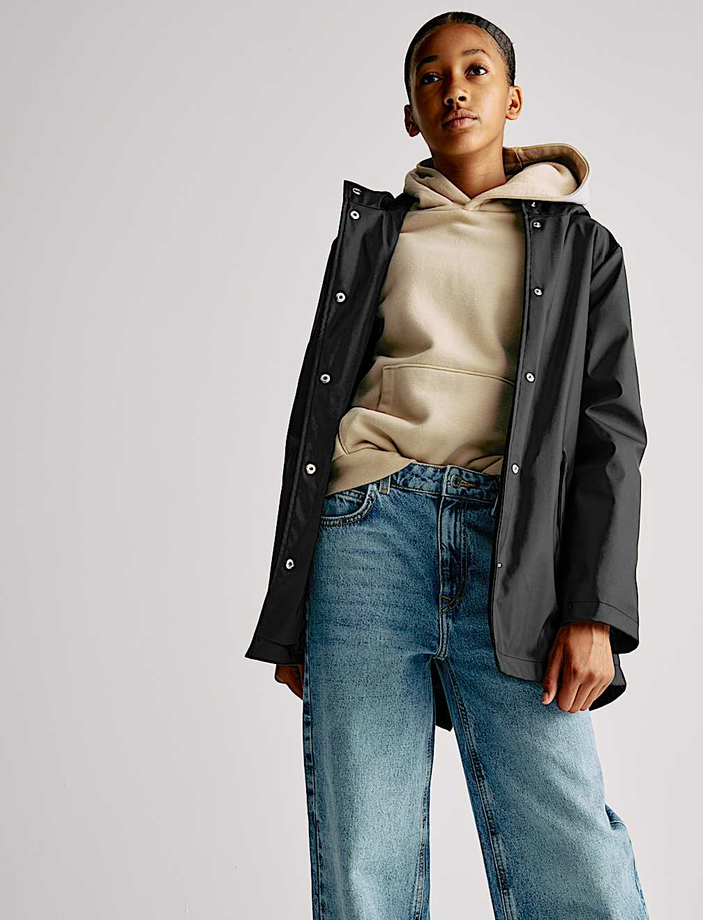 Faux Fur Lined Fisherman Coat (6-16 Yrs)