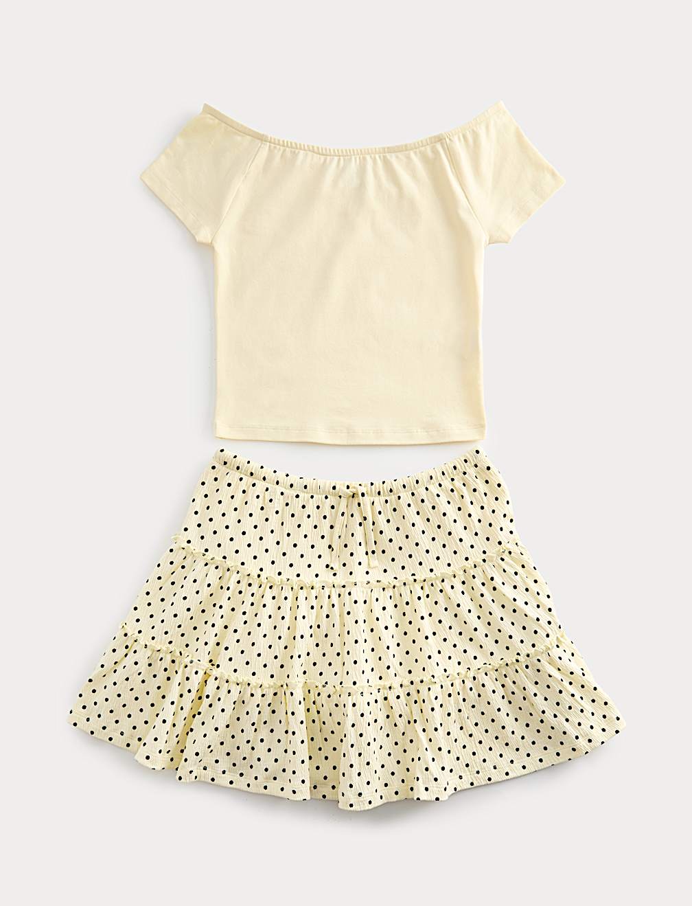 Cotton Rich Bardot Top and Skort Outfit (6-16 Yrs)