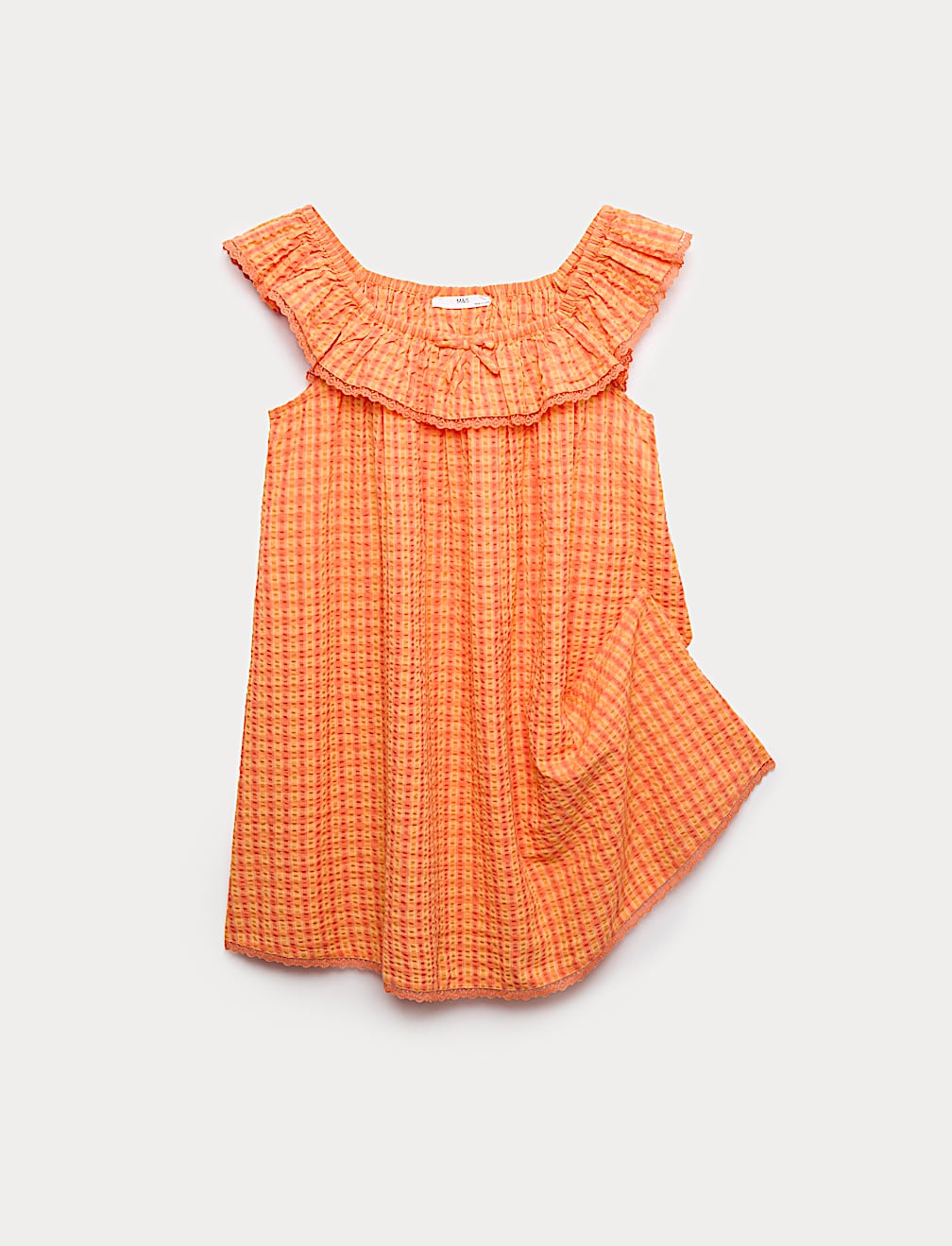 Gingham Check Baby Doll Dress (6-16 Yrs)