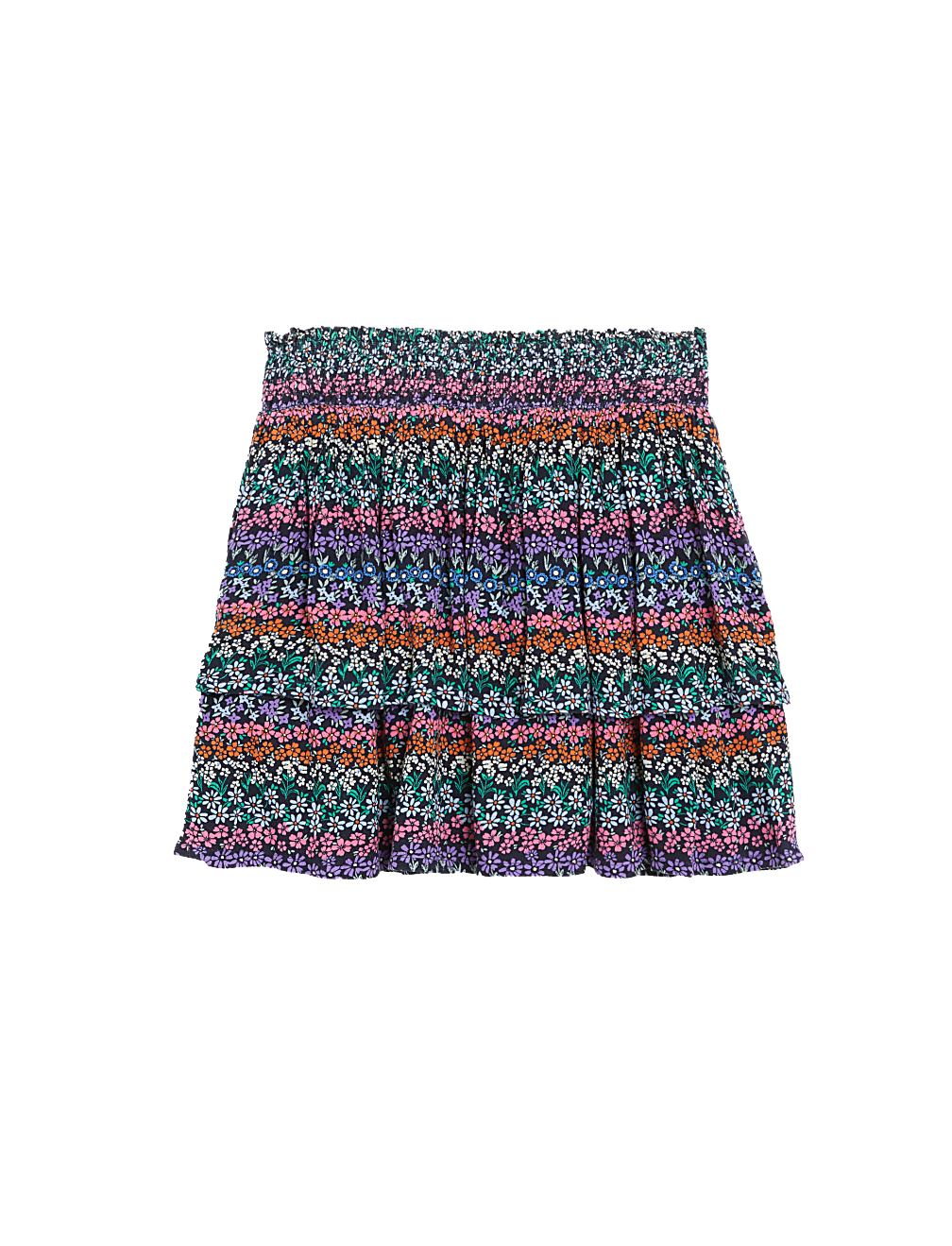 Floral Tiered Skirt (6-16 Yrs)