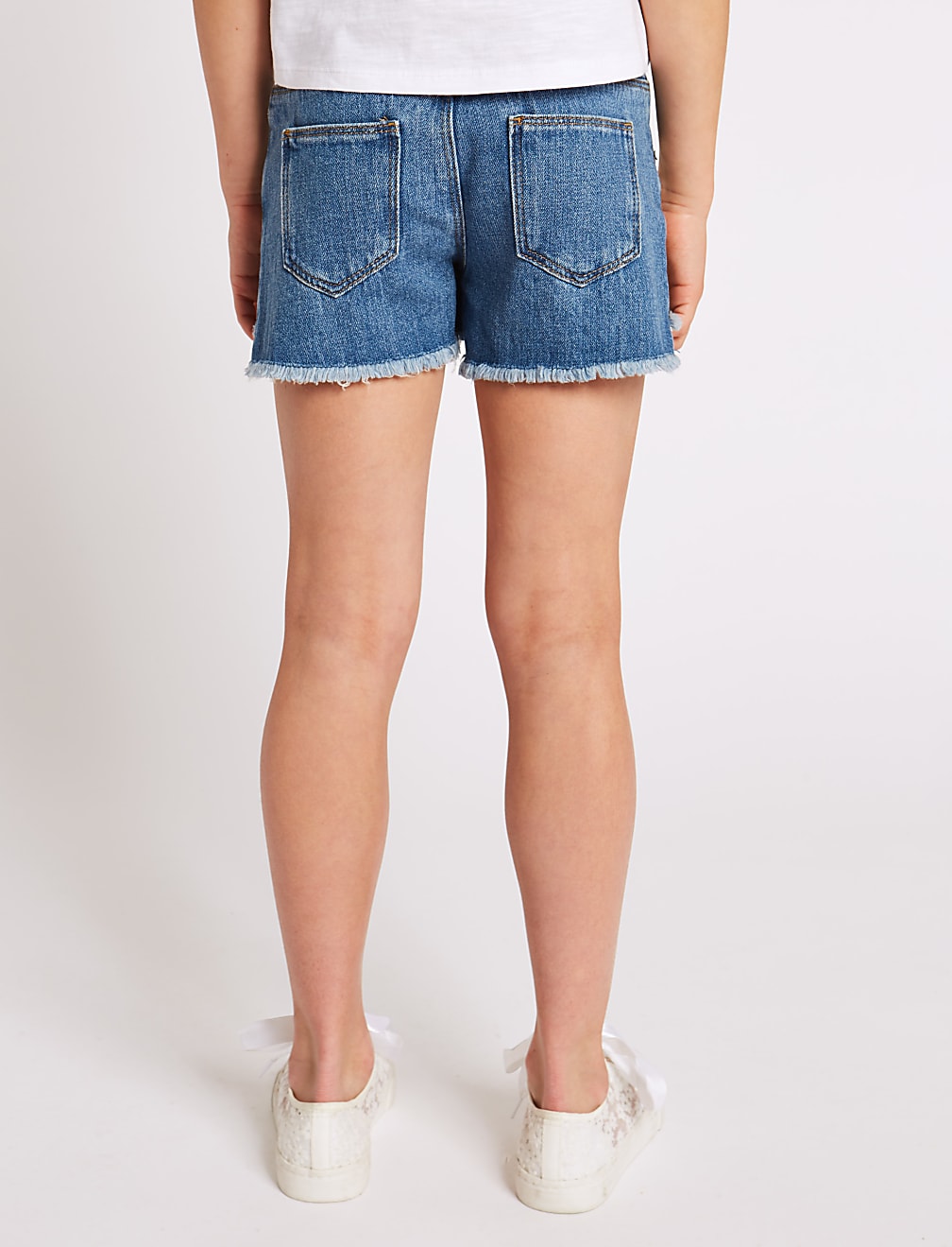 Pure Cotton Sequin Shorts (3-16 Years)