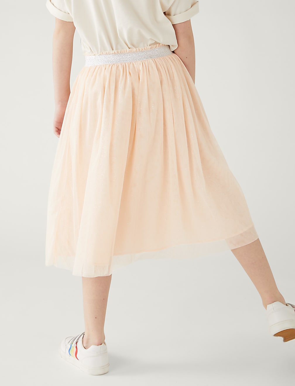 Midi Tulle Glitter Skirt