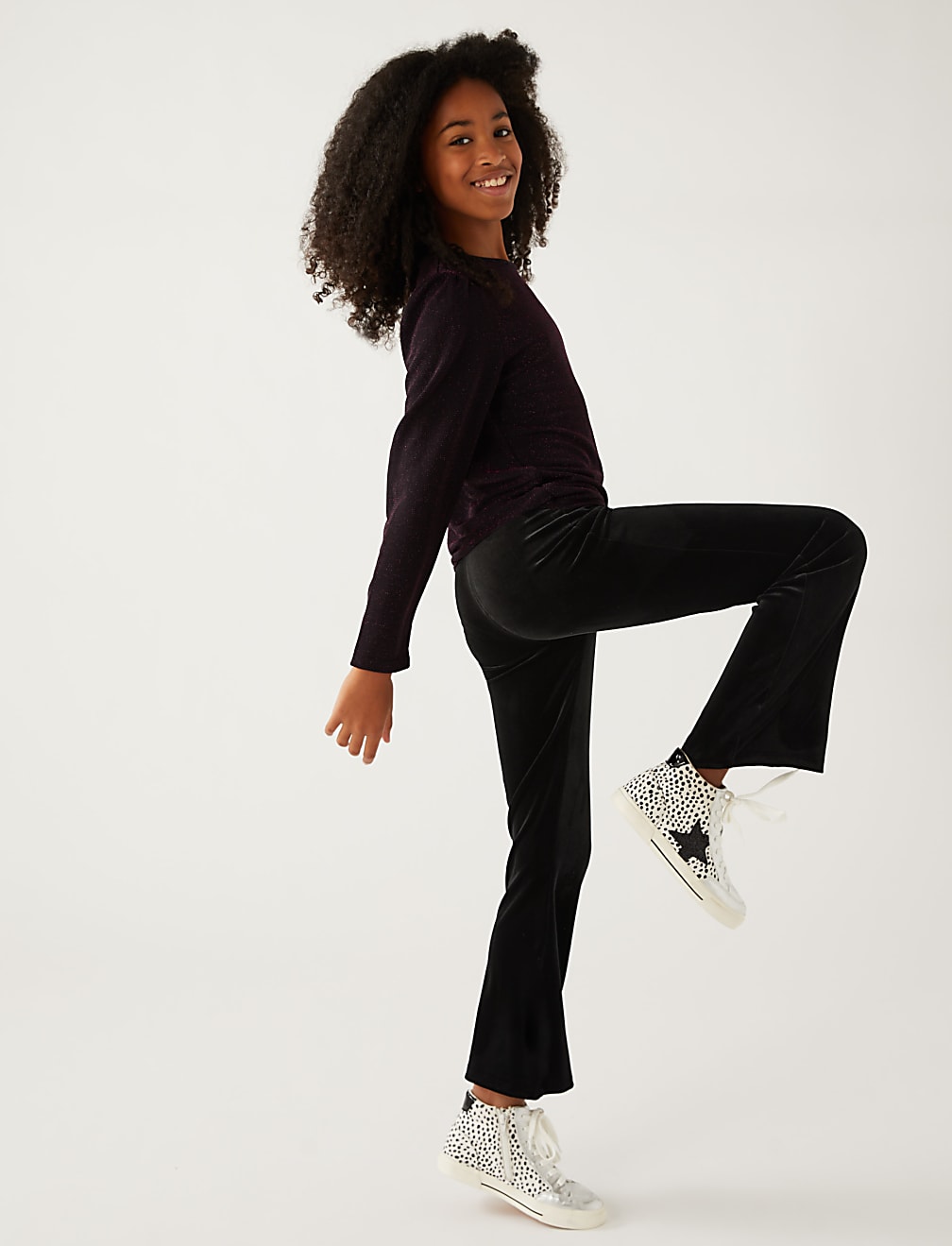 Velvet Flared Leggings