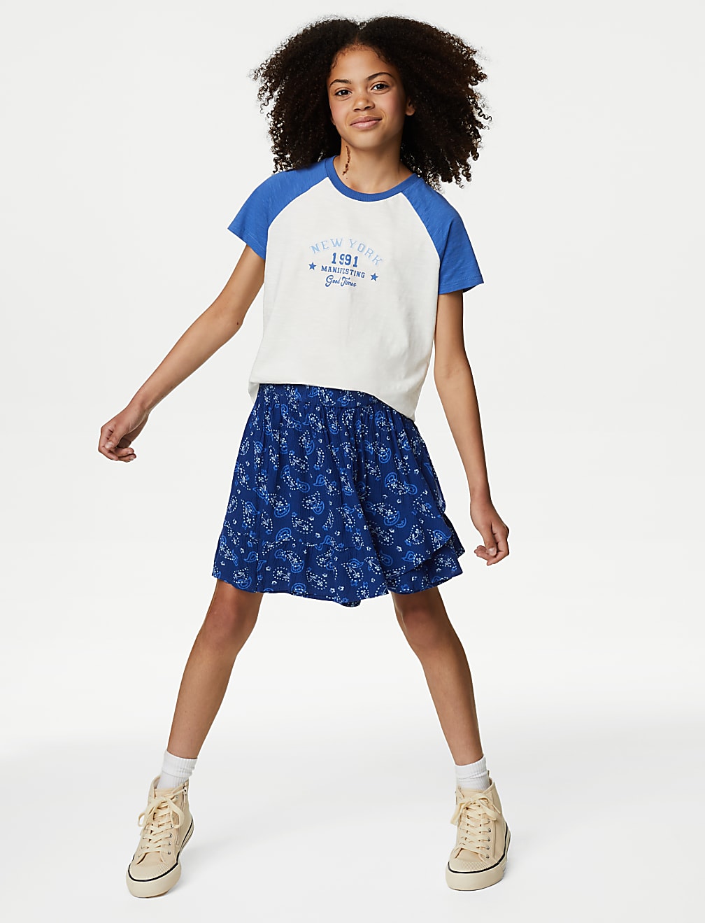 Batik Print Skort (6-16 Yrs)
