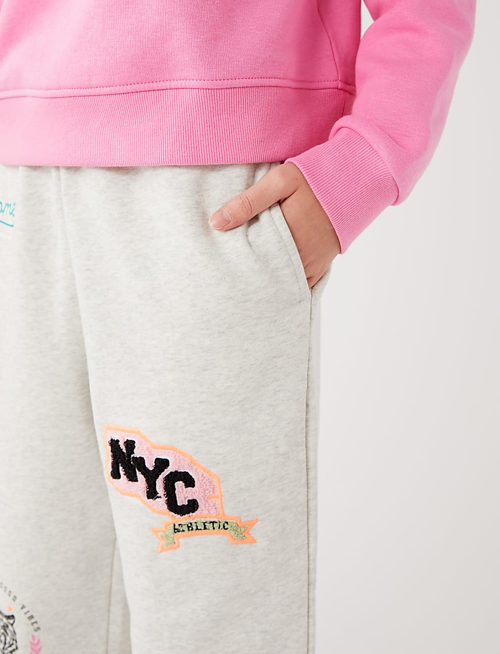 Cotton Rich Embroidered Joggers