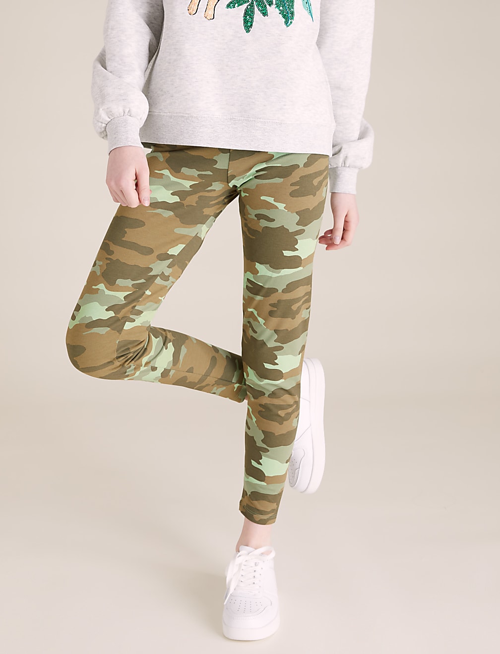 5pk Cotton Patterned Leggings