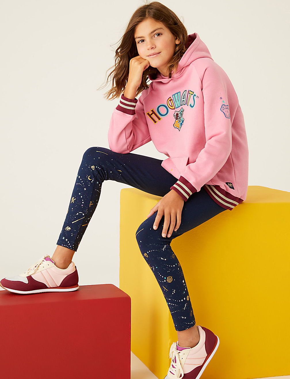 Buy Cotton Rich Harry Potter Leggings 6 16 Yrs at Marks Spencer