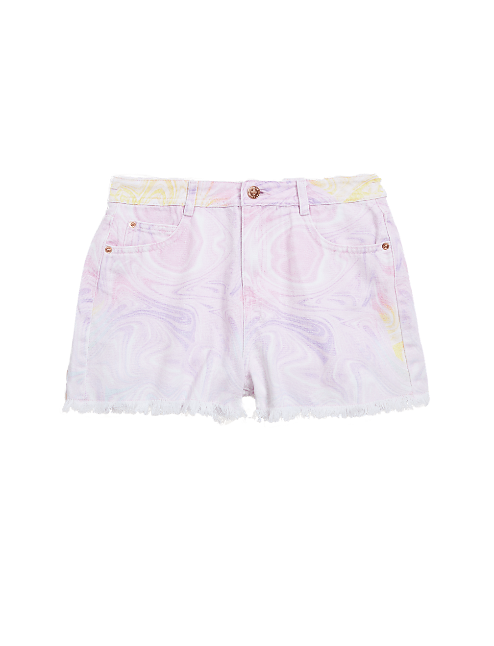 Denim Marble Print Shorts (6-16 Yrs)