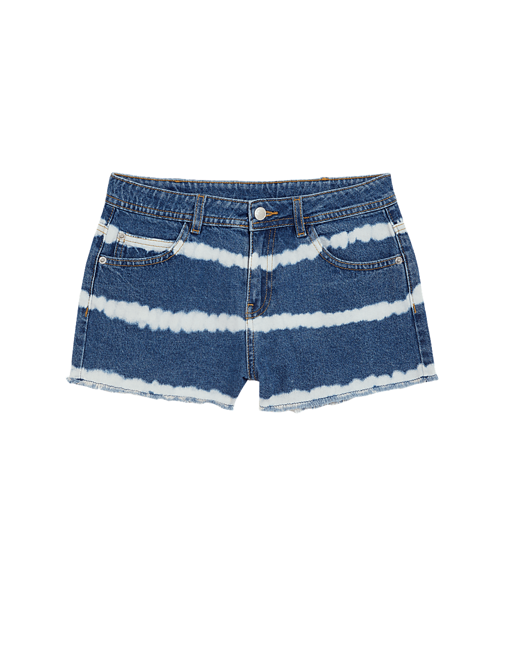 Denim Tie Dye Shorts