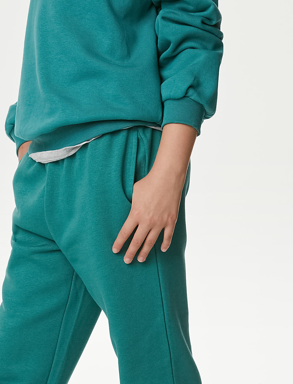 Cotton Rich Plain Joggers (6-16 Yrs)