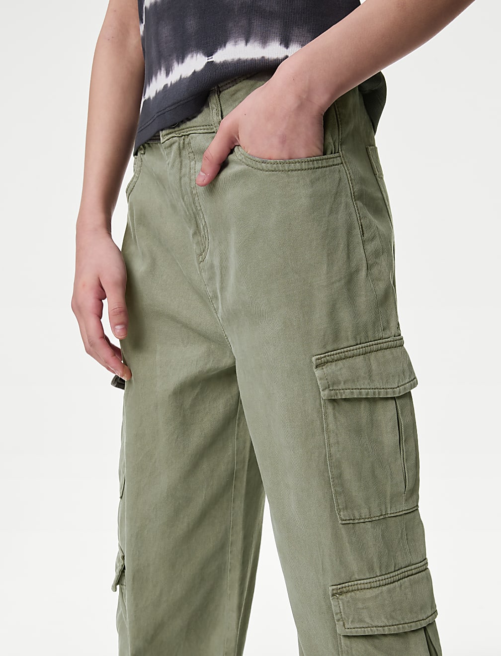 Cotton Rich Cargo Trousers (6-16 Yrs)