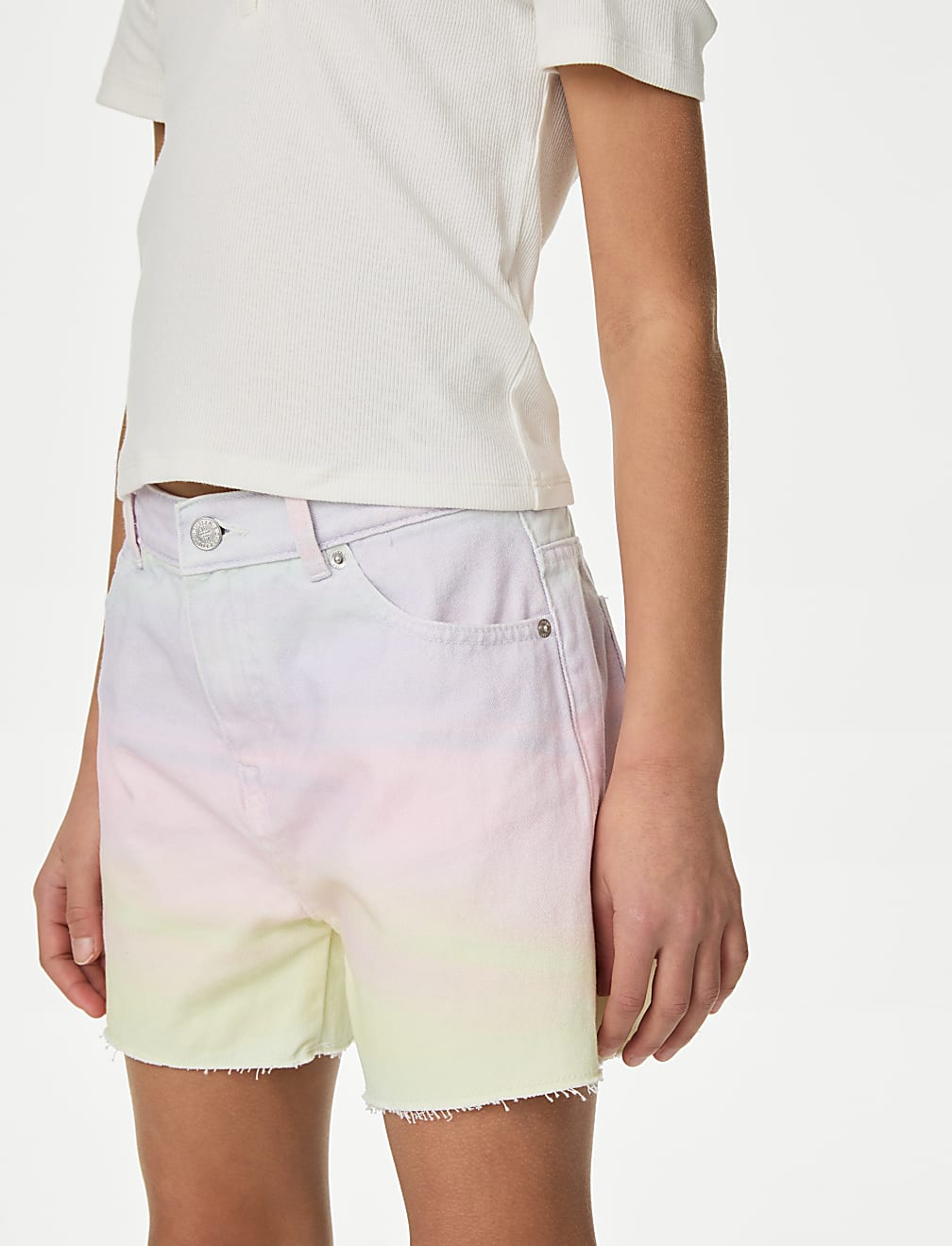 Pure Cotton Denim Shorts (6-16 Yrs)
