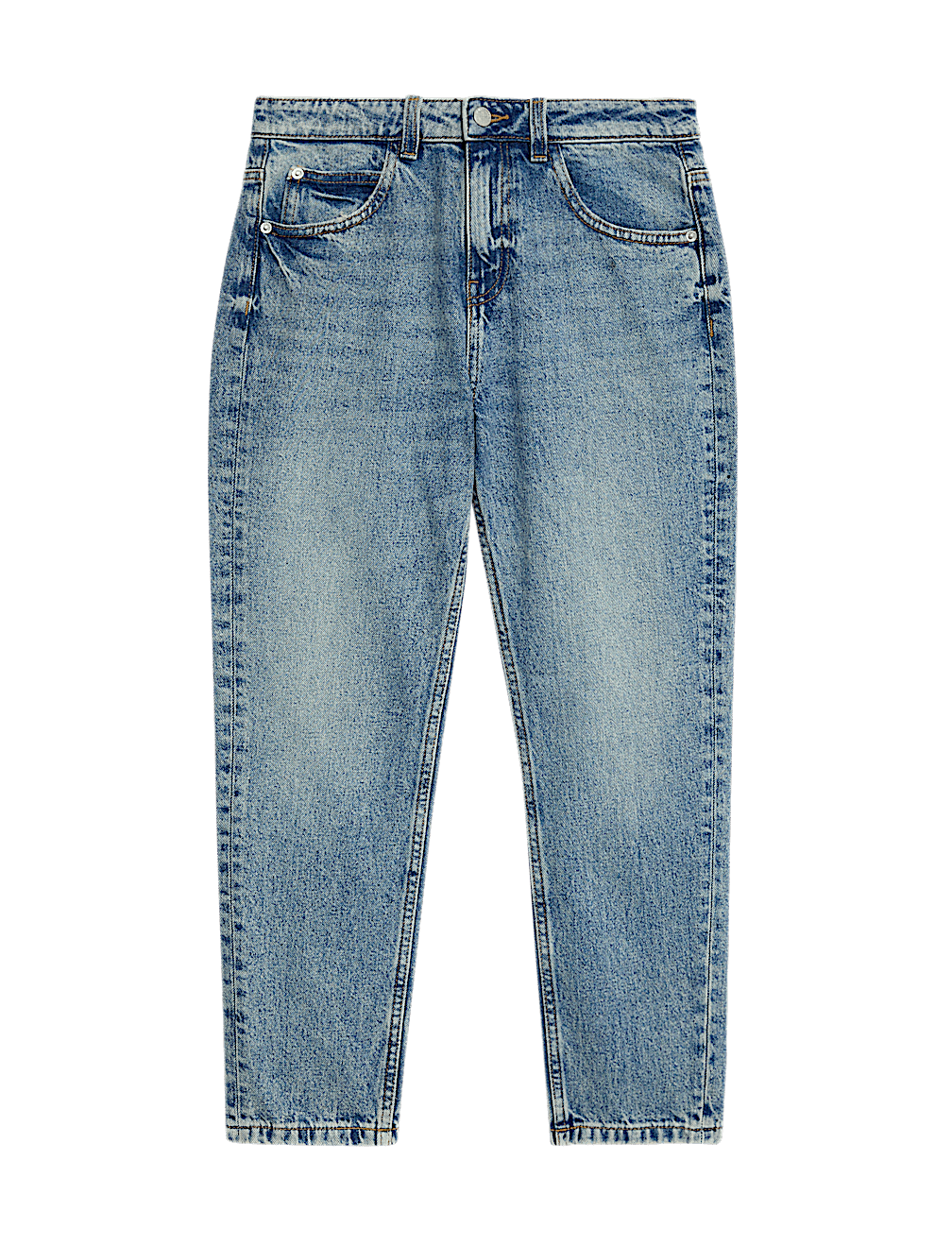 Mom Pure Cotton Denim Jeans (6-16 Yrs)