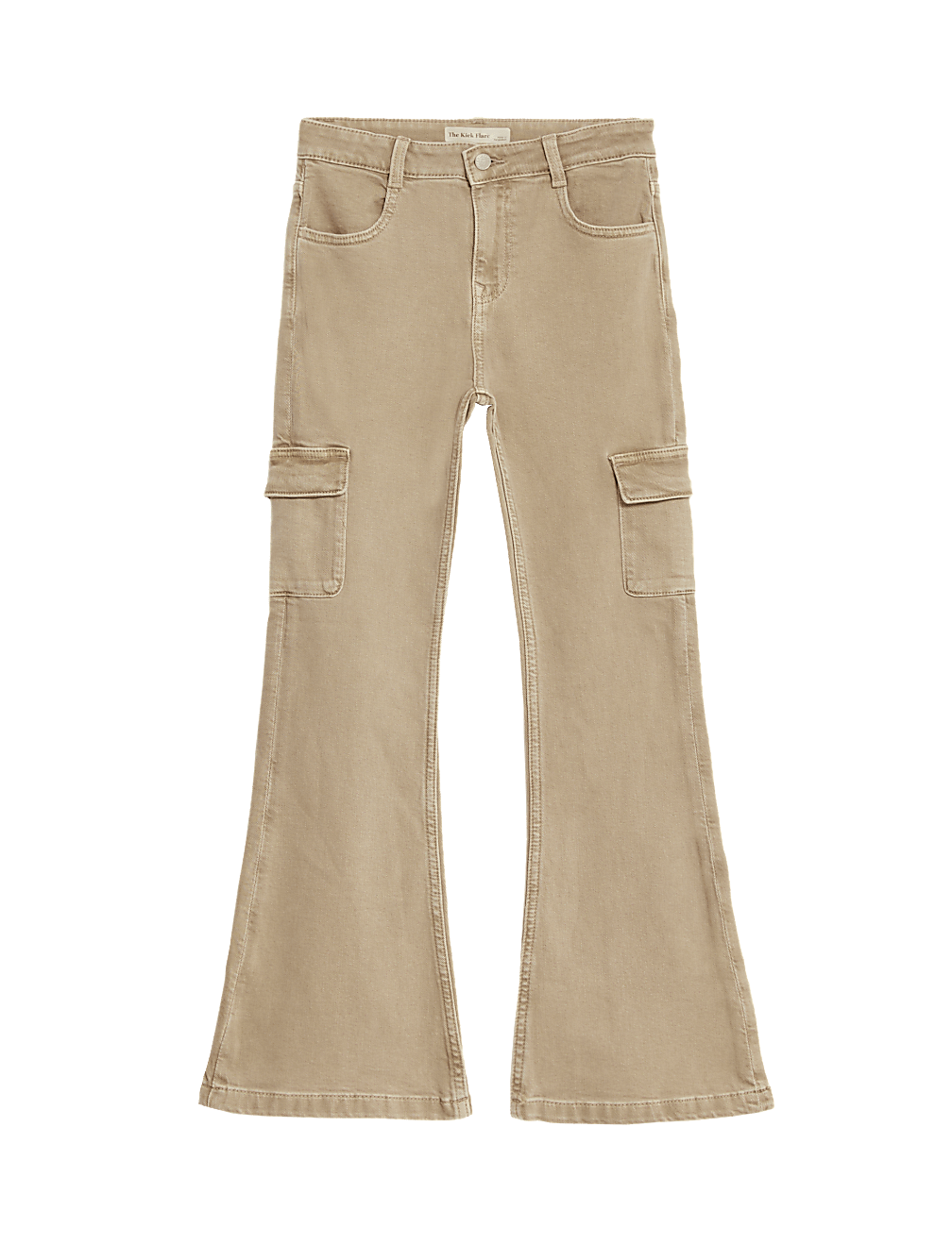Denim Flared Cargo Jeans (6-16 Yrs)