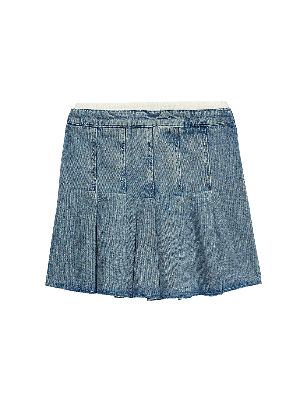 Denim Pleated Skirt (6-16 Yrs)