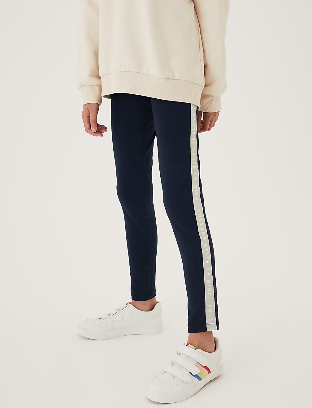 Holographic Slogan Leggings (6-16 Yrs)