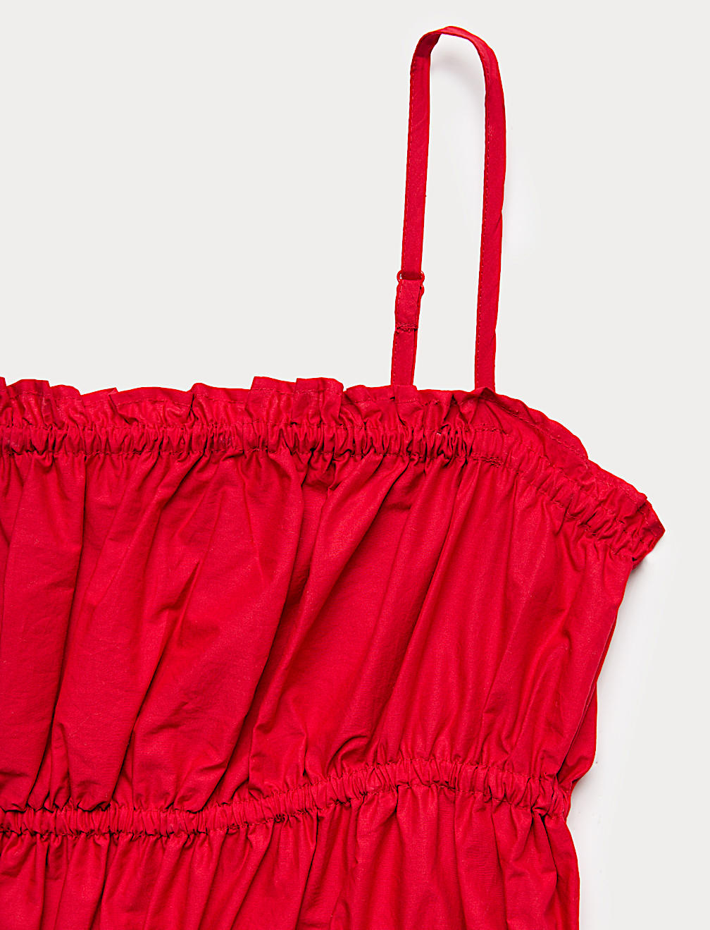 Cotton Rich Shirred Cami Vest Top (6-16 Years)