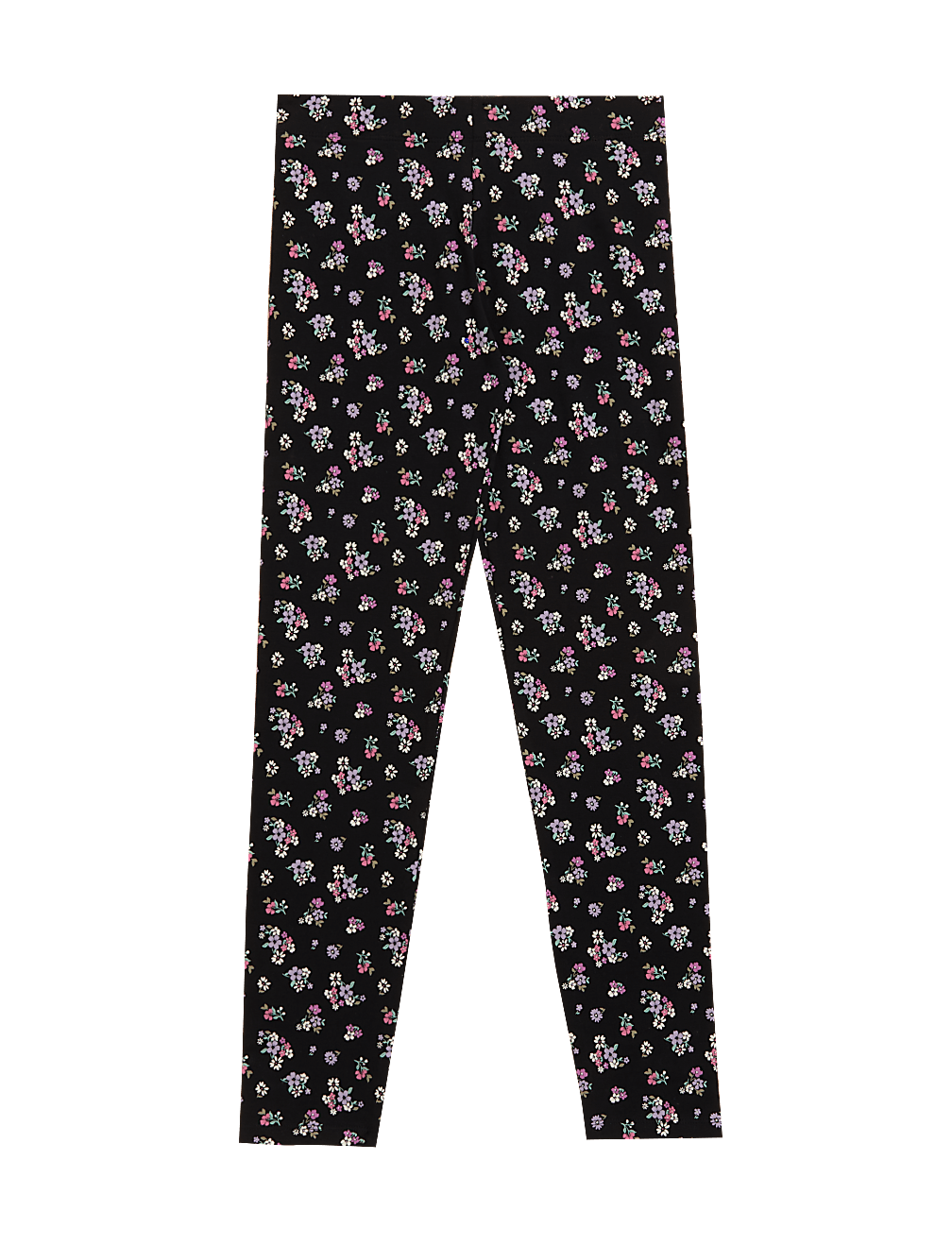 Cotton Rich Floral Print Leggings