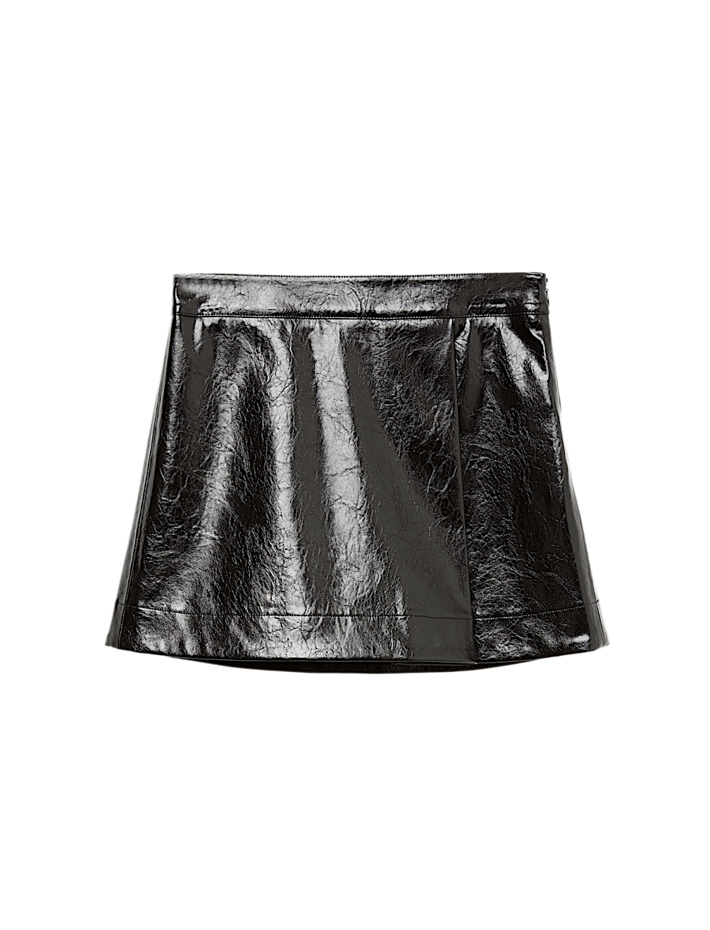 Faux Leather Mini A Line Skirt (6-16 Yrs)