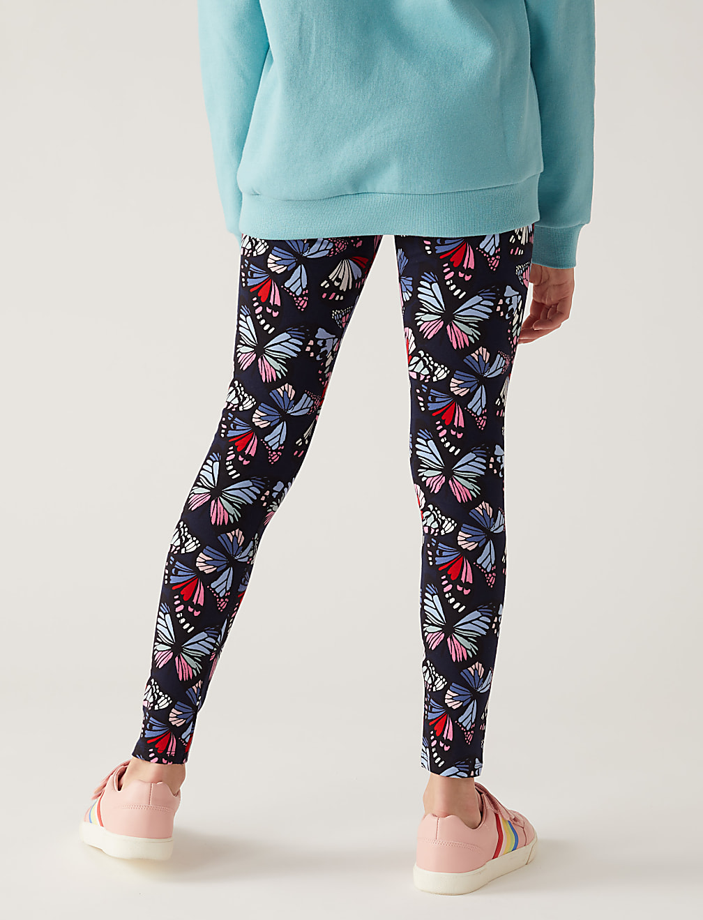 Skinny Cotton Rich Butterfly Leggings