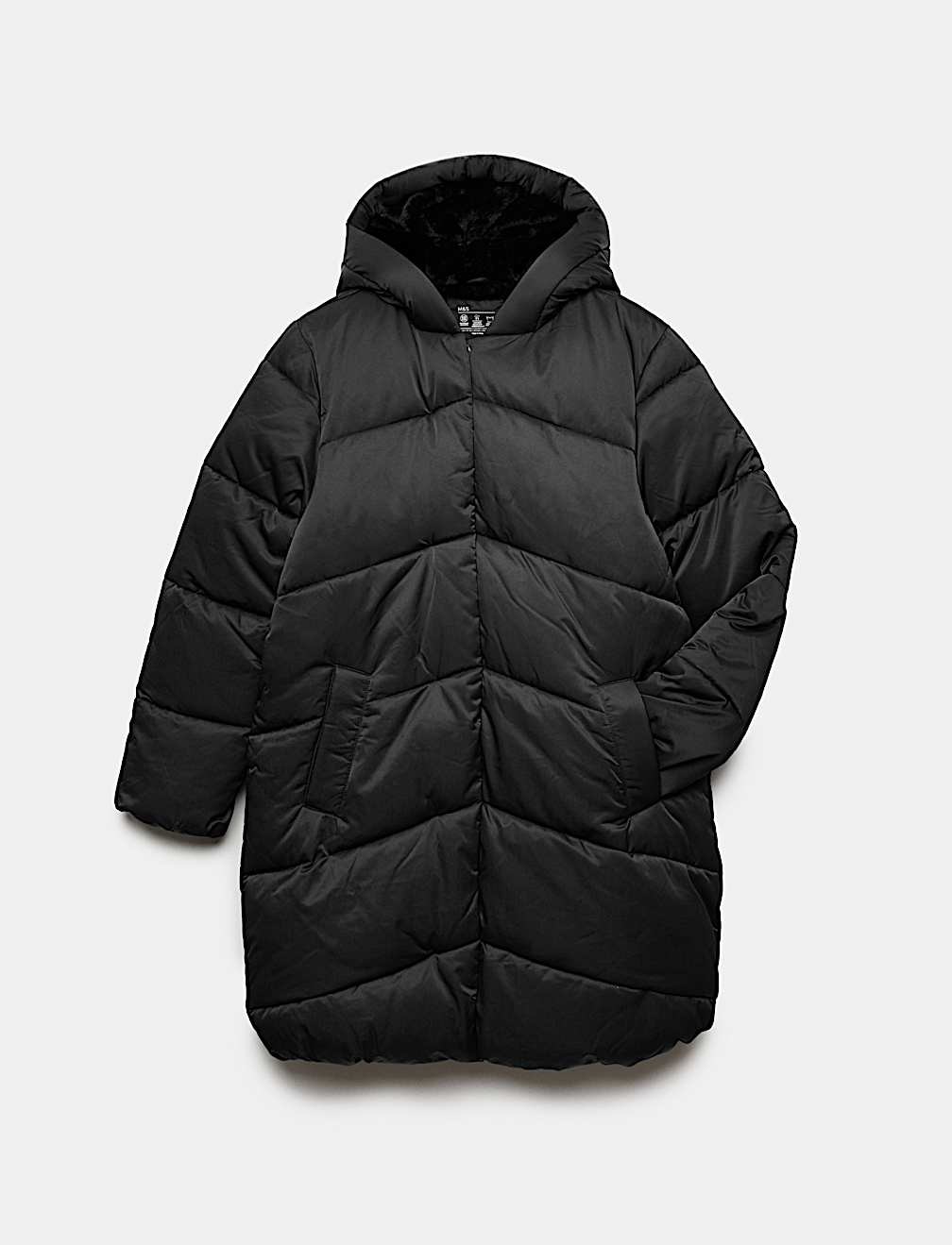 Longline Padded Hooded Jacket (6-16 Yrs)