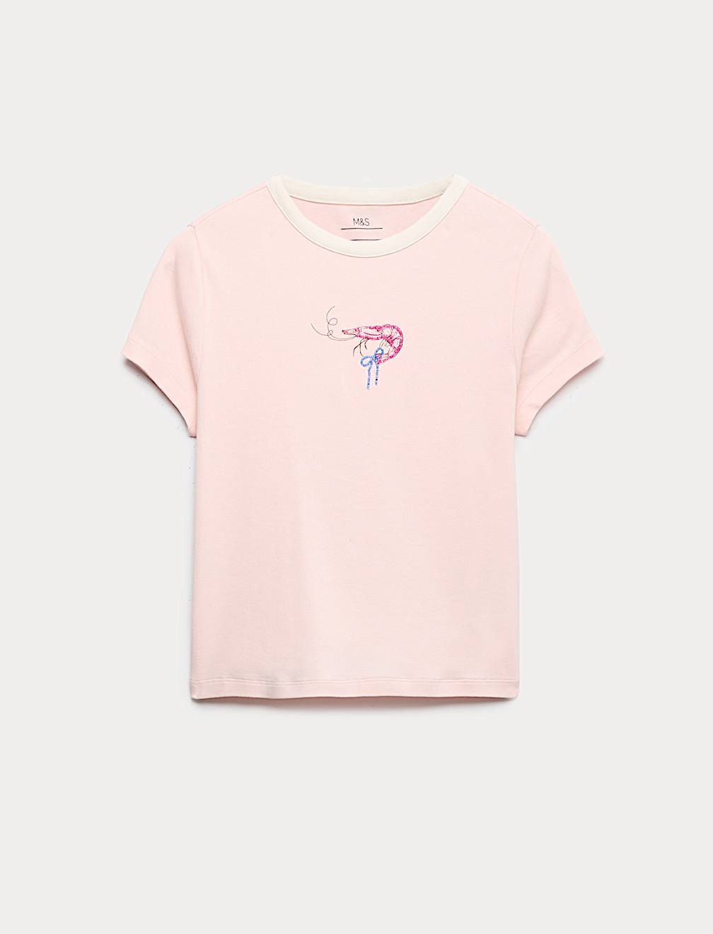 Cotton Rich Beaded Graphic T-Shirt (6-16 Yrs)