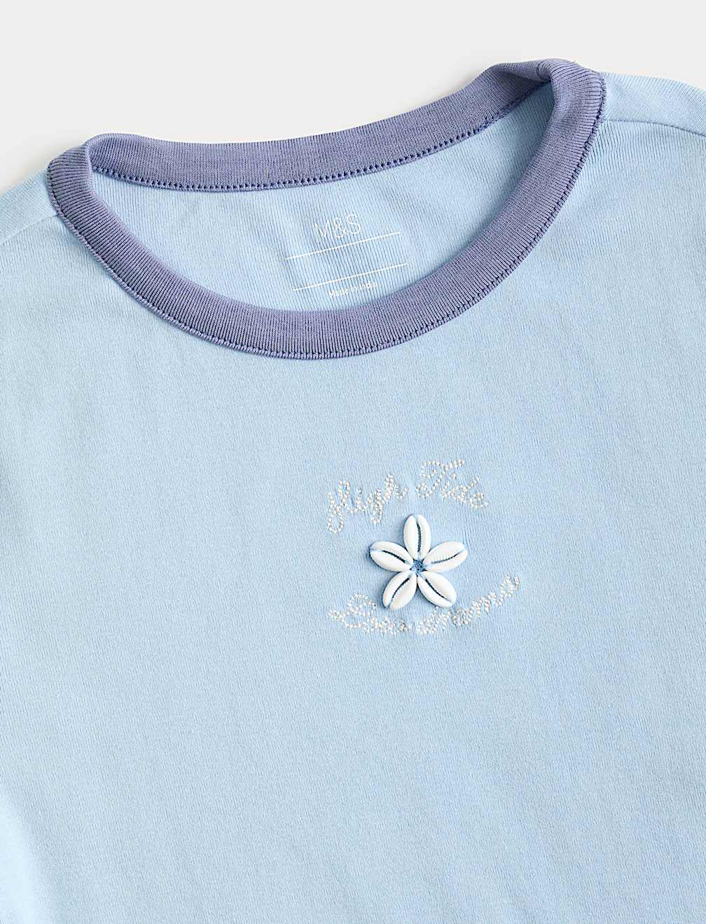 Cotton Rich Beaded Graphic T-Shirt (6-16 Yrs)