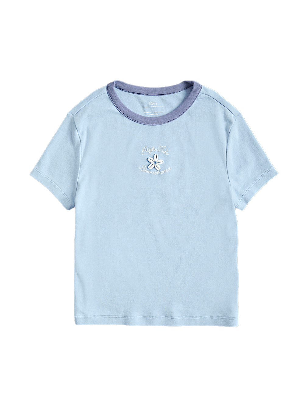 Cotton Rich Beaded Graphic T-Shirt (6-16 Yrs)