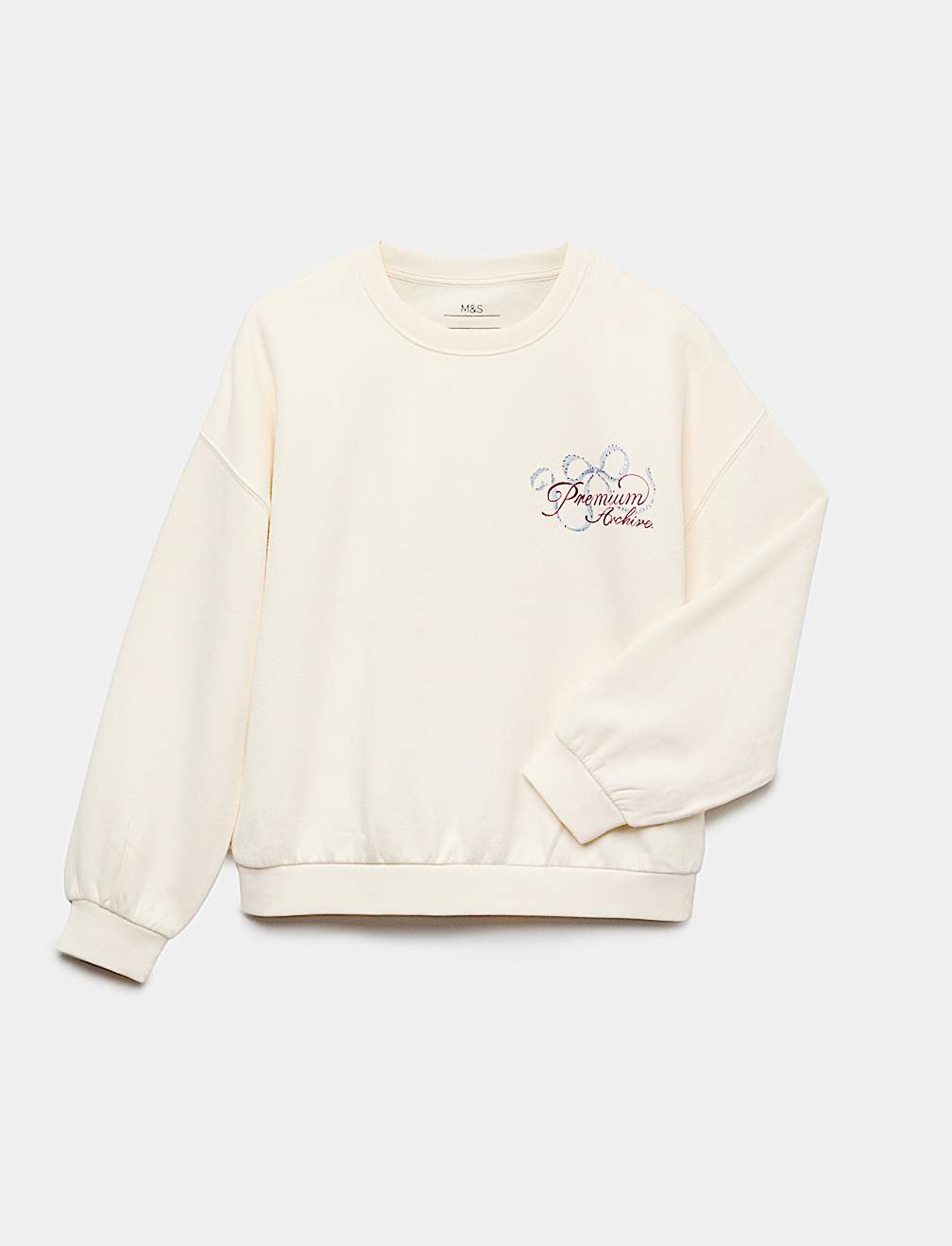 Cotton Rich Diamante Graphic Sweatshirt (6-16 Yrs)