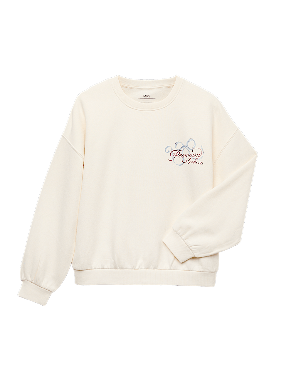 Cotton Rich Diamante Graphic Sweatshirt (6-16 Yrs)