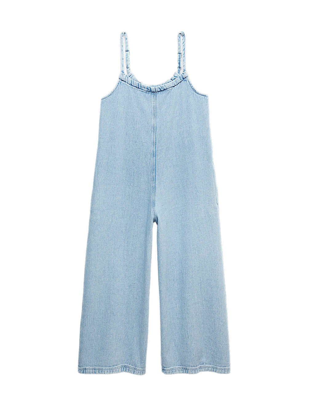 Denim Twill Wide Leg Jumpsuit (6-16 Yrs)
