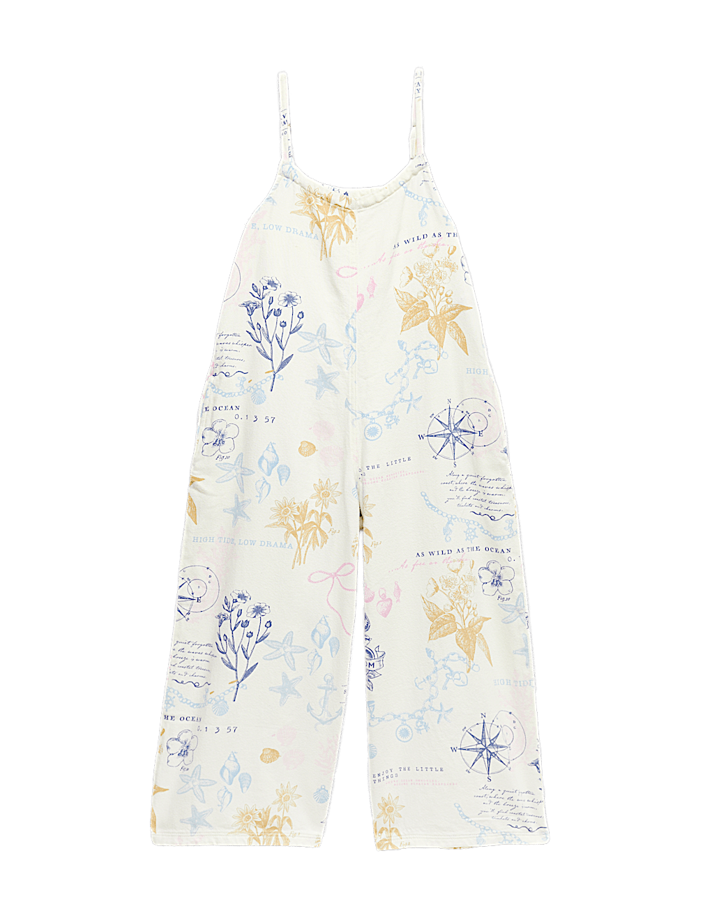 Denim Twill Wide Leg Jumpsuit (6-16 Yrs)